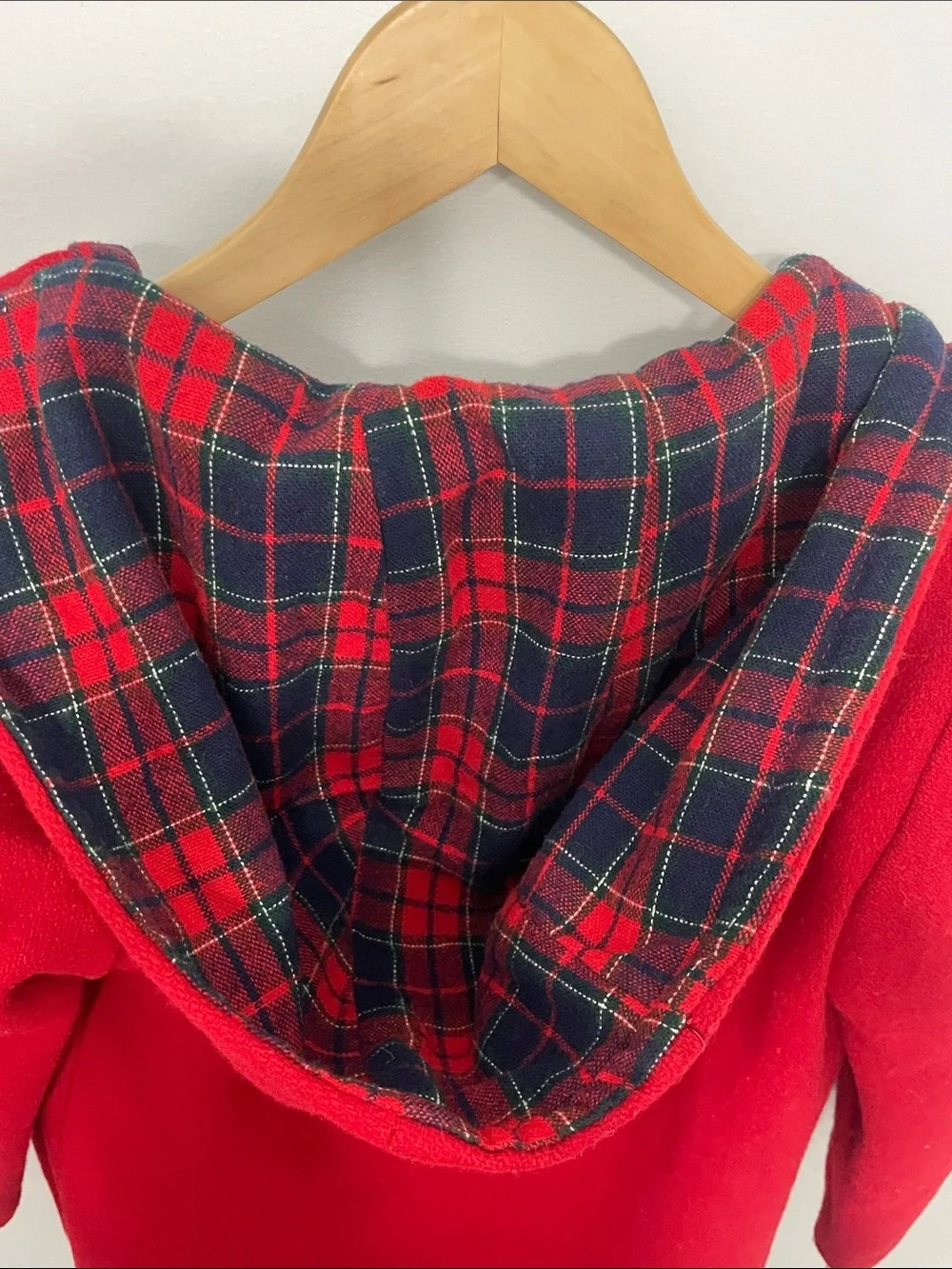 Rare Vintage 1960’s IMP Classic Red Hooded Toggle Pea Coat for Kids